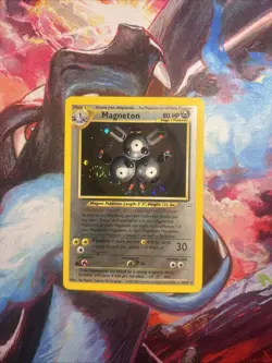 Pokemon TCG Magneton -Swirl- Neo Revelation Holo Card 10/64 Unlimited Rare NM - Image 1