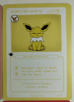 Lot of 4 1st Edition Pokederp Pokemon Cards Eevee Jolteon Vaporeon Flareon - Image 4