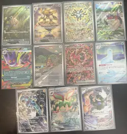 Pokemon TCG 11 Foil Cards Lot Feebas Alakazam Magneton Koraidon Mega Gengar GX - Image 1