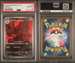 PSA 10 Scizor 116/108 SV3 Rare Ruler Of The Black Flame Japanese Pokemon TCG - Image 3