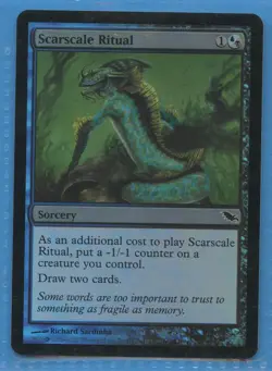 MTG: Shadowmoor: Scarscale Ritual: FOIL - Image 1