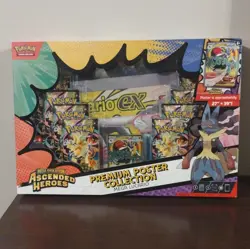 Pokemon Ascended Heroes Mega Lucario Poster Collection Box 10 Boosters - Image 1