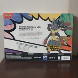 Pokemon Ascended Heroes Mega Lucario Poster Collection Box 10 Boosters - Image 3