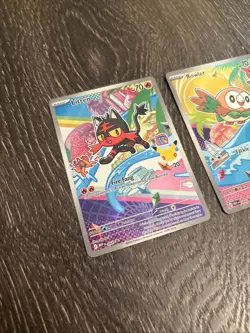 Pokemon TCG First Partner Illustration Collection Series 1 Alola GEN 7 Starters - Image 2