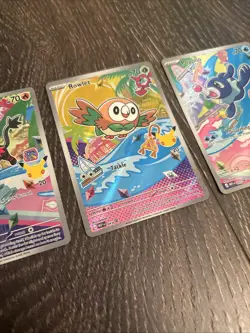 Pokemon TCG First Partner Illustration Collection Series 1 Alola GEN 7 Starters - Image 3
