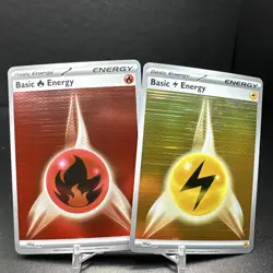 2-Pokemon TCG Holo! Red And Gold Energy 018/020 White Flare/Black Bolt - Image 1