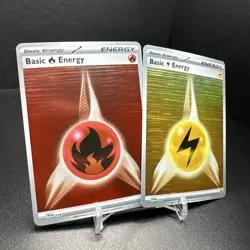 2-Pokemon TCG Holo! Red And Gold Energy 018/020 White Flare/Black Bolt - Image 2