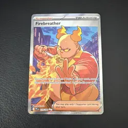 Fire Breather 119/94 Full Art Trainer Holo Me02: Phantasmal Flames Pokemon TCG - Image 1