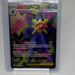 Pokemon Mega Starmie EX 102/088 Holo Water Stage 1 330 HP 120/210 Attack English - Image 1