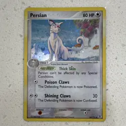 Pokemon Persian 44/112 FireRed & LeafGreen Reverse Holo Uncommon Stage 1 HP - Image 1