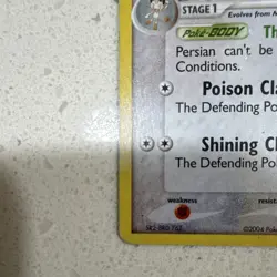 Pokemon Persian 44/112 FireRed & LeafGreen Reverse Holo Uncommon Stage 1 HP - Image 5