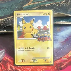 Pikachu Holo Promo 7/16 Pokemon Rumble 2009 Basic 60HP Volt Tackle - Image 1
