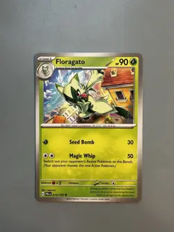 Pokemon TCG Paldea Evolved Grass Mixed Lot 3 Sprigatito Floragato Meowscarada - Image 4