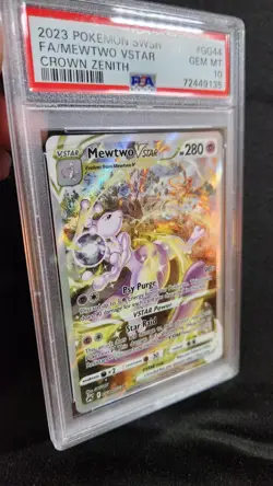Pokemon 2023 SWSH FA MEWTWO VSTAR CROWN ZENITH #GG44 PSA 10 GEM Mint - Image 3