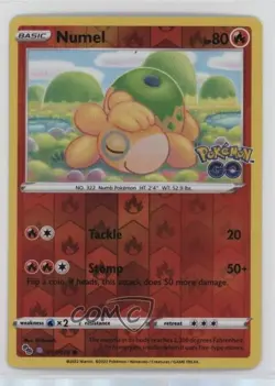 Numel (Peelable Ditto) Reverse Foil Pokemon Sword & Shield Pokemon Go #013 - Image 1