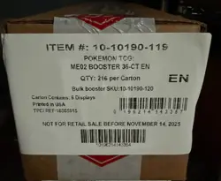 Pokemon TCG ME02 Mega Evolution PHANTASMAL FLAMES 6 BOX BOOSTER CASE Sealed - Image 1