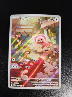 2025 Pokemon TCG Mega Evolution 154/132 Stufful IR Illustration Rare - Image 1