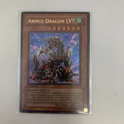 USED Konami Yugioh! Armed Dragon LV7 Level 7 1st Edition Ultra Rare (1996) - Image 1