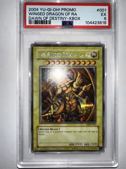 Yu-Gi-Oh! TCG The Winged Dragon of Ra DOD-001 Secret Rare Promo PSA 5 - Image 3