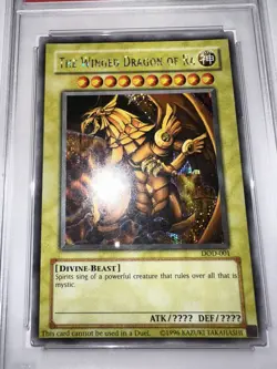 Yu-Gi-Oh! TCG The Winged Dragon of Ra DOD-001 Secret Rare Promo PSA 5 - Image 4