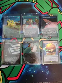 *FOIL* MTG Secret Lair SpongeBob SquarePants: Internet Sensation Set of 6 - Image 1