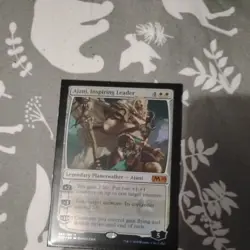 Ajani, Inspiring Leader -Foil Medium Play MTG Magic 2020 Core Set - Image 2