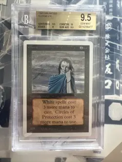 Unlimited Gloom BGS 9.5 Graded Gem Mint NM Unplayed MTG - Image 1