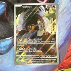 Pokemon Torkoal 172/167 Illustration Rare Holo Sv06: Twilight Masquerade TCG - Image 1