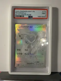 Pokemon Reshiram EX Sv: White Flare Black White Rare 173/086 Holo PSA 9 - Image 3