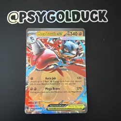 Pokemon TCG Mega Evolutions Mega Lucario EX 077/132 Near Mint English E5 - Image 1