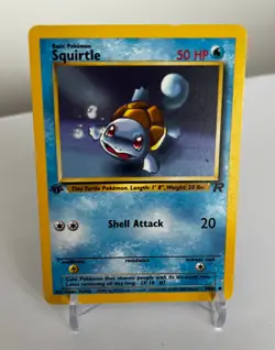Pokemon TCG Squirtle 68/82 1st Edition Team Rocket Regular - Image 1