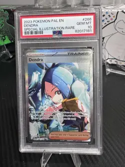 2023 POKEMON PAL EN-PALDEA EVOLVED SPECIAL ILLUSTRATION RARE #266 DENDRA PSA 10 - Image 1