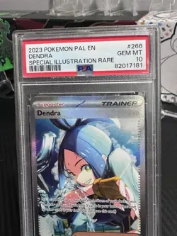 2023 POKEMON PAL EN-PALDEA EVOLVED SPECIAL ILLUSTRATION RARE #266 DENDRA PSA 10 - Image 2