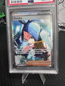 2023 POKEMON PAL EN-PALDEA EVOLVED SPECIAL ILLUSTRATION RARE #266 DENDRA PSA 10 - Image 3