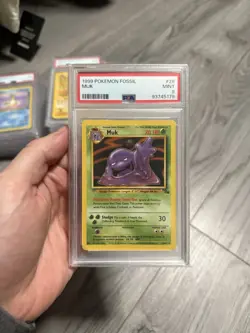 Pokemon 1999 Fossil Muk #28 PSA 9 - Image 1