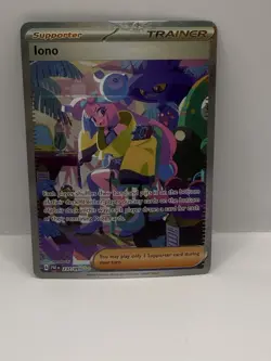 Iono 237/091 Paldean Fates - SIR Full Art - Pokemon TCG - MP - See Description - Image 1