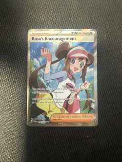 Rosa’s Encouragement 114/088 Full Art Trainer Pokemon TCG Perfect Order NM + Ex. - Image 1
