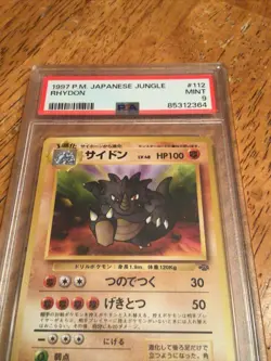 1997 Japanese Jungle Pokemon Rhydon #112 PSA 9 ! Vintage Pokemon - Image 2