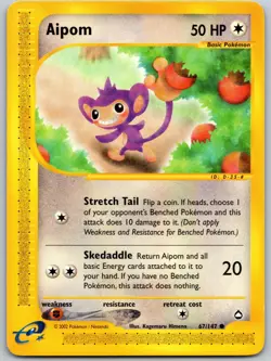 AIPOM POKEMON AQUAPOLIS 67/147 COMMON LP - Image 2