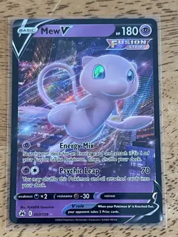 Pokemon TCG Crown Zenith 060/159 - Mew V - Ultra Rare - NM - Image 1