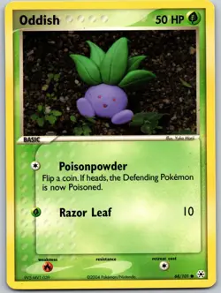 ODDISH POKEMON HIDDEN LEGENDS 68/101 COMMON LP - Image 2