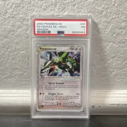 Pokemon EX Dragon Rayquaza ex Holo Rare #97 PSA 7 2003 English - Image 1