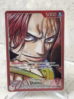ONE PIECE TCG: Shanks OP09-001 Leader Parallel Alt Art English - NM - Image 1