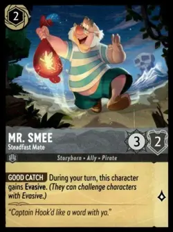 Mr. Smee 175/204 Regular Azurite Sea Disney Lorcana - Image 1