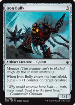 1x Iron Bully - Foil MTG War Of The Spark NM Magic Foil - Image 1