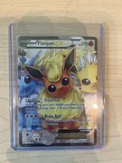 Flareon EX Ultra Rare Full Art RC28/RC32 Generations Holo Pokemon Card English - Image 1