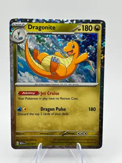Dragonite - New 2025 McDonalds Happy Meal Pokemon Dragon Discovery Card 012/015 - Image 1