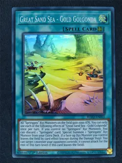 Great Sand Sea - Gold Golgonda Super Rare - Yugioh Cards #WI - Image 1