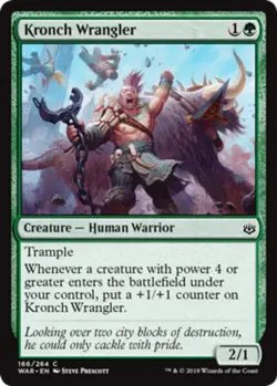 1x Kronch Wrangler - Foil MTG War Of The Spark NM Magic Foil - Image 1