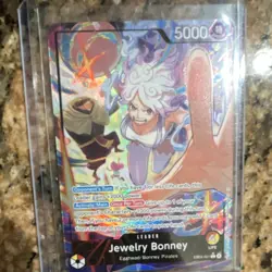 Bandai Jewelry Bonney Leader Holo Card One Piece Egghead Pirates EB04-001 5000 - Image 1